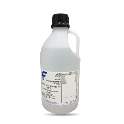 Acetic acid glacial, 99+%, extra pure, SLR